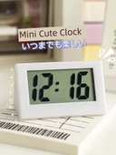 Mini Elektronik Dijital Masa Saati - Beyaz - Tarih ve Saat - 5