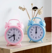 Çocuk Akıllı Çalar Saat - Büyük Boy - Gece Lambalı Pembe (Pilsiz) thumbnail 5