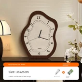 Retro Masa Saati - Antik Çin Tarzı - Uzun Yıllar-A: 35x25cm thumbnail 1