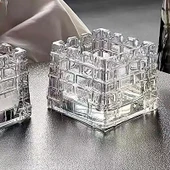 Aromaterapi Tütsü Taşı Kristal Cam Kabı - Pudra Kristal 200g - 5