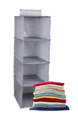  4 Gözlü Dolap Organizer Zebra Model - 1