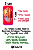 kutuTR Eva Magnetsiz Bebek Yapbozu Araçlar Islanınca Yapışan 18-36 Ay - 6