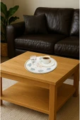 kutuTR Ahşap Mdf Kahve Sunum Tepsisi M21 3'LÜ SET - 1