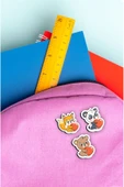 kutuTR NOTPA Karakter UV Baskılı 3'lü İğneli Ahşap Rozet 5cm - 2