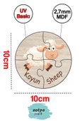 kutuTR Notpa Türkçe-İngilizce İlk Puzzle'm Sevimli Hayvanlar Serisi 10'lu Set - 4
