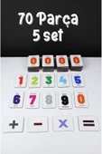 kutuTR Notpa Eğitici Ahşap Matematik Kutusu, Ahşap Matematik Kartlar Rakamlar Ve Işlemler 10 Setlik Kutu - 5
