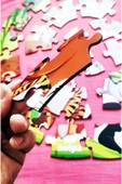 kutuTR Ahşap Hayvanlar Puzzle 41cm,mega Boy Renkli Hayvanlar Bebek, Çocuk Ve Okul Öncesi Için Puzzle - 3