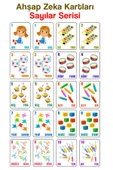 kutuTR Notpa 20 Parça Sayılar Serisi Zeka Kartları Eşleştirme Oyunu Hafıza Kartı Ahşap Eğitici Puzzle - 1