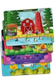 kutuTR Notpa Çocuklar I?çin 24 Parça Eğitici Ve Öğretici Ahşap Renkli Puzzle 4lü Set 8 - 1
