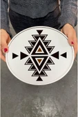 kutuTR Ahşap Mdf Kahve Sunum Tepsisi M17 3'LÜ SET - 3