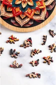 kutuTR Büyükler için Ahşap Puzzle Sonsuz Çiçek Desen - 3