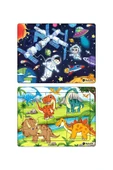 kutuTR Çocuklar Için Eğitici Ve Öğretici Ahşap 6 Parça 13x17 Renkli Puzzle 6'lı Set-608 - 3