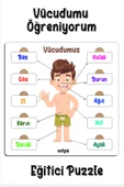 kutuTR Notpa Çocuklar İçin  Vücudumu Öpğreniyorum Eğitici Puzzle - 1