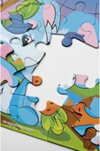 kutuTR Notpa Çocuklar Için Eğitici Ve Öğretici Ahşap 24 Parça Renkli Puzzle 4lü Set 12 - 5