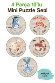 kutuTR Notpa Türkçe-İngilizce İlk Puzzle'm Sevimli Hayvanlar Serisi 10'lu Set - 2
