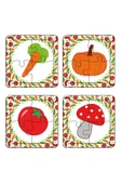 kutuTR Çocuklar Için Eğitici Ve Öğretici Ahşap 8 Li 4 Parçalı Sebzeler Mini Puzzle Set 8'li - 3