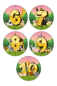 kutuTR İlk Puzzle'm Sevimli Hayvanlarile Rakamları Öğreniyorum  Serisi 10'lu Set - 2