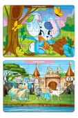 kutuTR Notpa Çocuklar Için Eğitici Ve Öğretici Ahşap 24 Parça Renkli Puzzle 4lü Set 12 - 4