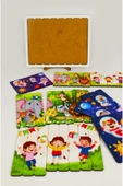 kutuTR Ahşap Çubuk Puzzle, 3lü Set Puzzle, , Montesorri Puzzle ÇB302 - 4
