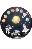 kutuTR Ahşap Gezegen Puzzle 41cm, Mega Boy Renkli Uzay Bebek, Çocuk Ve Okul Öncesi Için Puzzle - 4