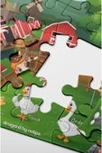 kutuTR Notpa Çocuklar Için Eğitici Ve Öğretici Ahşap 24 Parça Renkli Puzzle 4lü Set 7 - 8