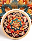 kutuTR Büyükler için Ahşap Puzzle Sonsuz Çiçek Desen - 1