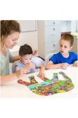 kutuTR Notpa Ahşap Renkli Hayvanlar Serisi Fil Figürlü Puzzle 5 Yaş Ve Yetişkinler Için Yapboz 40x30cm - 2