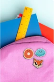 kutuTR NOTPA Karakter UV Baskılı 3'lü İğneli Ahşap Rozet 5cm - 2
