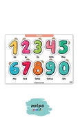 kutuTR 6'lı Mega Puzzle Set Eğitici Öğretici Ahşap Yapboz Sayılar Şekiller Meyveler Hayvanlar Sebzeler - 2