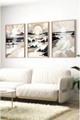 kutuTR Ahşap Çerçeveli Mdf Tablo Seti Matisse, Bohem, Kusama Salon Ve Oturma Odası İçin ÇT3074 - 5