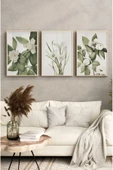 kutuTR Ahşap Çerçeveli Mdf Tablo Seti Salon Ve Oturma Odası Için Çt3090 - 2
