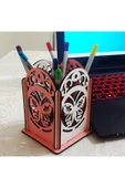Notpa Canım Kızım Ahşap Masaüstü Saat + Kelebek Kalemlik Seti - 3