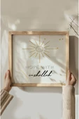kutuTR Ahşap Çerçeveli Mdf Kare Tablo Seti Salon Ve Oturma Odası Için KR4015 - 5