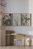 kutuTR Ahşap Çerçeveli Mdf Tablo Seti Salon Ve Oturma Odası Için Çt3090 - 3