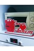 Notpa Canım Annem Masaüstü Kalpli Saat - 4
