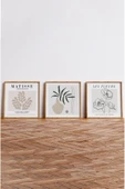 kutuTR Ahşap Çerçeveli Mdf Kare Tablo Seti Salon Ve Oturma Odası Için KR4018 - 5