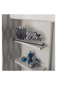 Notpa Canım Oğlum Ahşap Masaüstü Saat Siyah-beyaz - 4