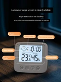 Dijital Duvar Termometre Higrometresi - Akıllı Alarm ve Takvim - 5