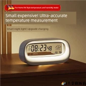 Dijital İç Ortam Sıcaklık Nem Ölçer - Beyaz + Pilli - 2