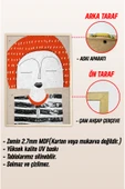 kutuTR Ahşap Çerçeveli Mdf Tek Tablo Abstract Yüz Modeli Tablo (KENDİ TABLO SETİNİZİ OLUŞTURACAĞINIZ LİSTE) - 3
