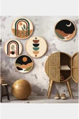kutuTR Dekorize Mdf 5 Parça Çerçeve Görünümlü Tablo Set 5010 - 1