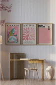 kutuTR Ahşap Çerçeveli Mdf Tablo Seti Salon Ve Oturma Odası İçin ÇT3003 - 3