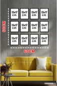 kutuTR Notpa Dekorize Mdf 11 Parça 3 mm Çerçeve Görünümlü Salon ve Oda için Tablo Seti İslami 6 - 4