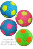 kutuTR Hentbol Topu Renkli Color Soft Katmanlı Çocuk Mini Futbol Topu No:1 İç Mekan Pompa Hediyeli - 2