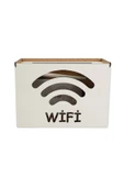 kutuTR Dekoratif Modem Saklama Kutusu / Wifi / Beyaz - 1