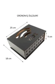 kutuTR Dekoratif Modem Saklama Kutusu / Wifi / Siyah - 6