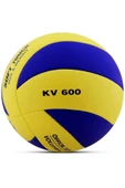 kutuTR Voleybol Topu Soft Touch Yapıştırma Yumuşak Yüzey 18 Panel 5 Numara Sarı-lacivert Pompa Hediye - 6