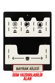 kutuTR Apartman Ortak Fatura & Posta Kutusu Ahşap - Siyah Beyaz - 5