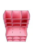 kutuTR 9+9 Bölme Masaüstü Kalemlik Organizer Demonte - 4