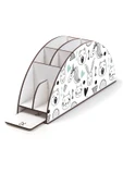 kutuTR Ahşap Vip Mini Animals Gökkuşağı Cetvelli Masaüstü Kalemlik Organizer Montajlı Kutulu - 3